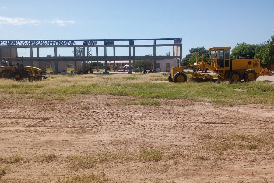 Inician la construcción del playón de la terminal en Beltrán