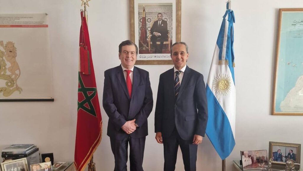 Zamora fue recibido por el embajador de Marruecos en Argentina