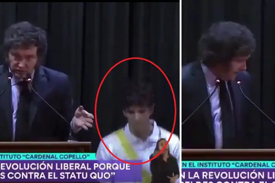 Dos alumnos se desmayaron durante el discurso del Presidente