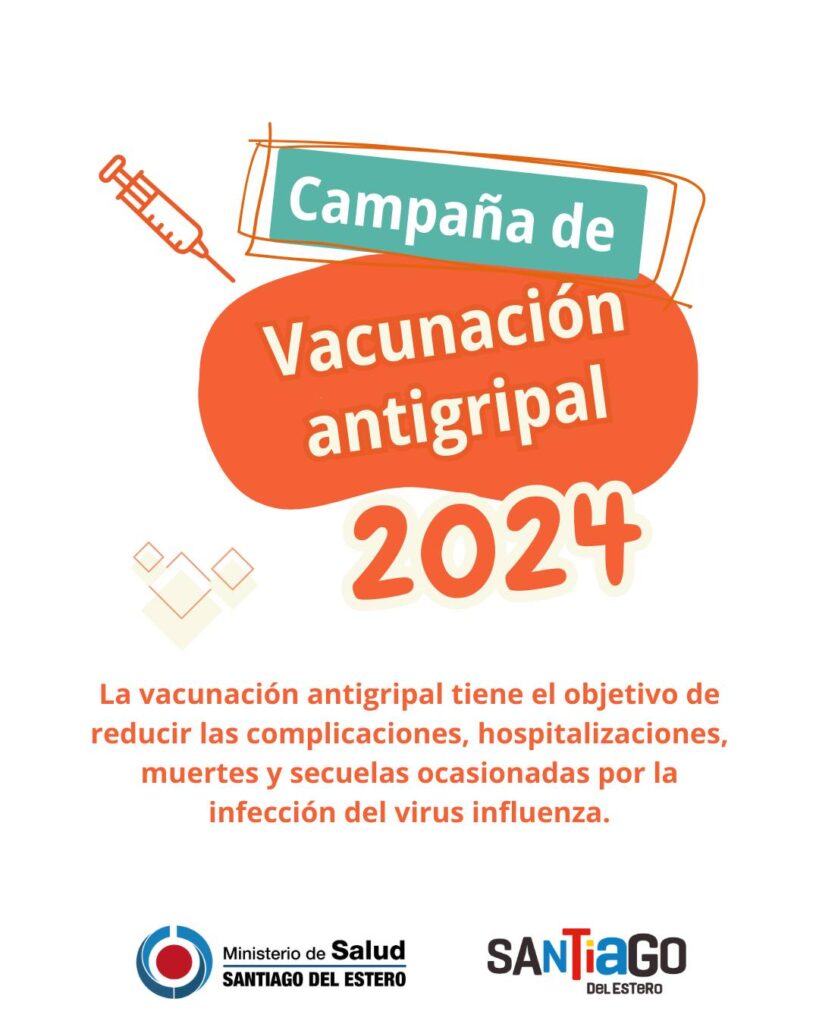 El Ministerio de Salud recuerda que continua vigente la campaña de vacunación antigripal 2024