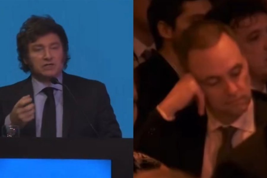 Manuel Adorni se quedó dormido durante el discurso del Presidente