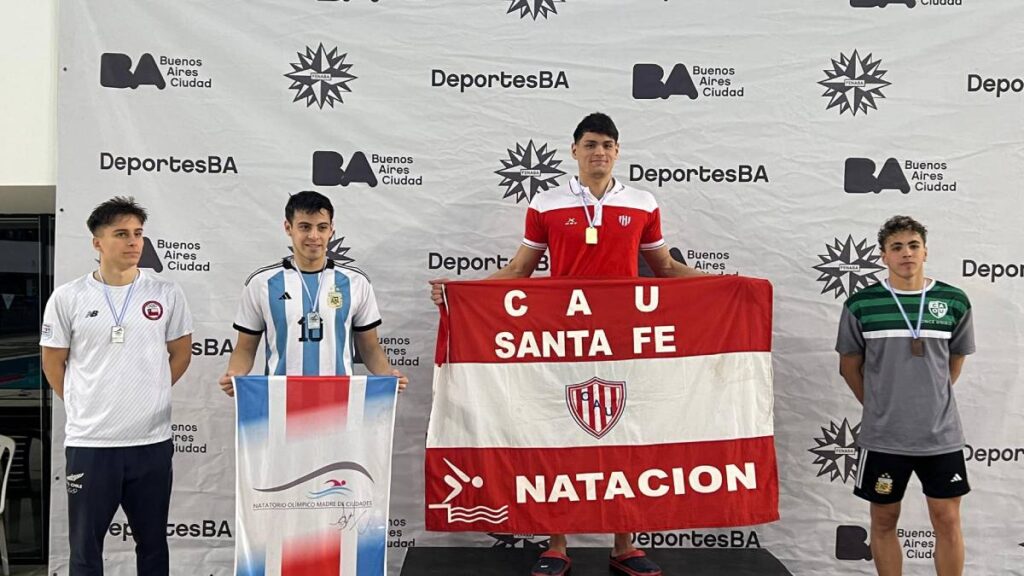 El santiagueño Matías Sosa, se hace lugar entre los grandes de la natación argentina