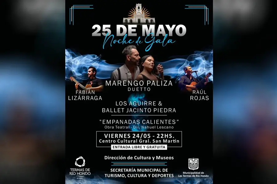 Invitan a la comunidad termense a participar de la velada de gala por el 25 de Mayo