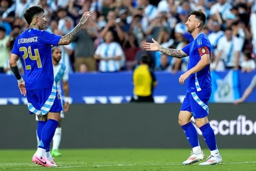 Argentina goleó a Guatemala y llega afilado a la Copa América