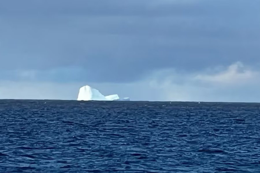 Apareció un iceberg cerca de la costa de Ushuaia y alertaron a los barcos