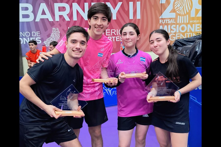 Salieron campeones en Tenis de Mesa