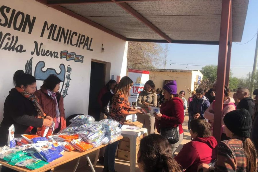 Entregaron kits de Mis Primeros 1.700 Días en el paraje Villa Nueva