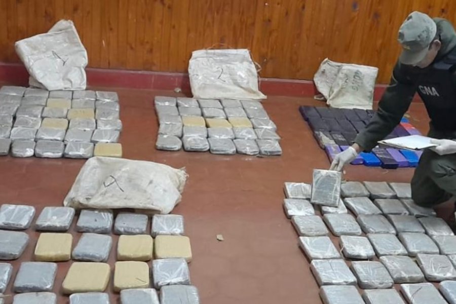 Encuentran 129 kilos de marihuana en Puerto Esperanza, Misiones