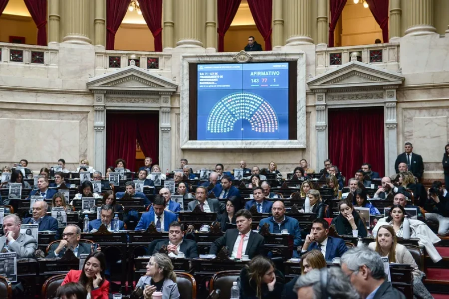 Diputados le dio media sanción a la ley de Financiamiento de las Universidades Nacionales