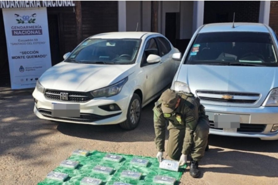 Monte Quemado: Ocultaban más de 13 kilos de cocaína en el interior de las puertas de un auto