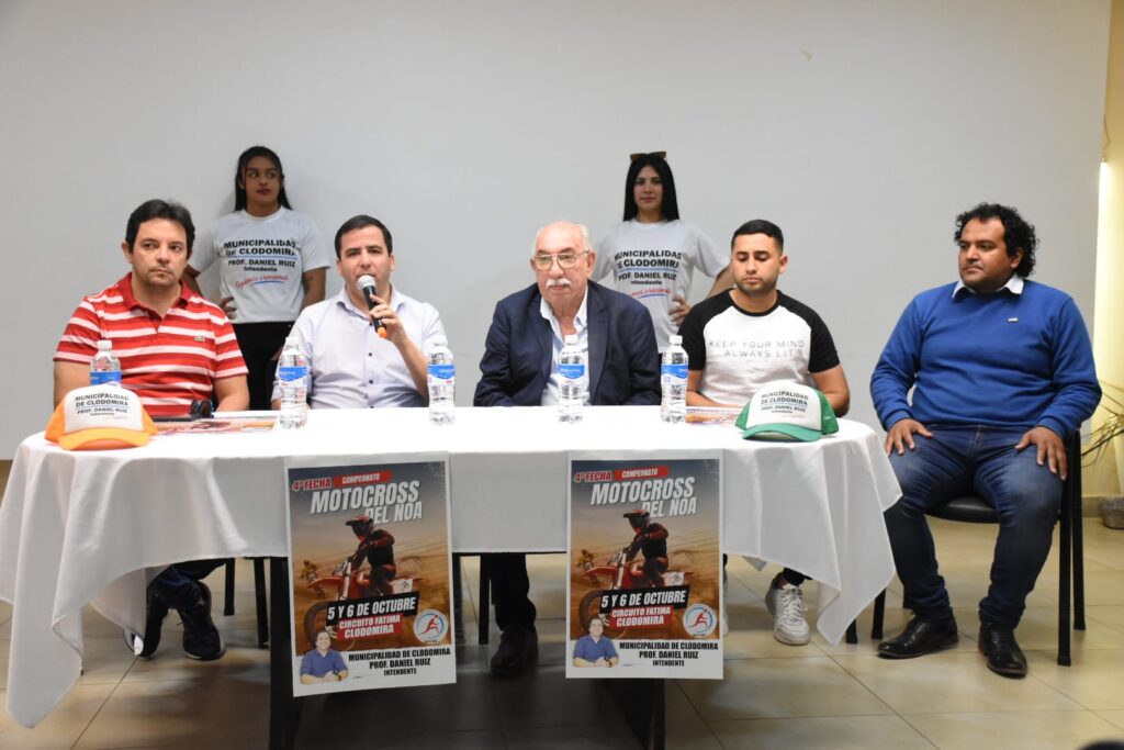 Se realizó la presentación de la Cuarta Fecha del Motrocross del NOA que se correrá en Clodomira