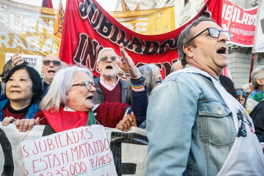 La CGT y los movimientos sociales se sumarán el miércoles a la marcha de los jubilados frente al Congreso