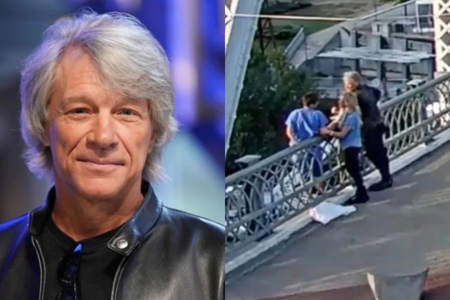 Bon Jovi salvó a una mujer que intentó tirarse de un puente: el video del momento