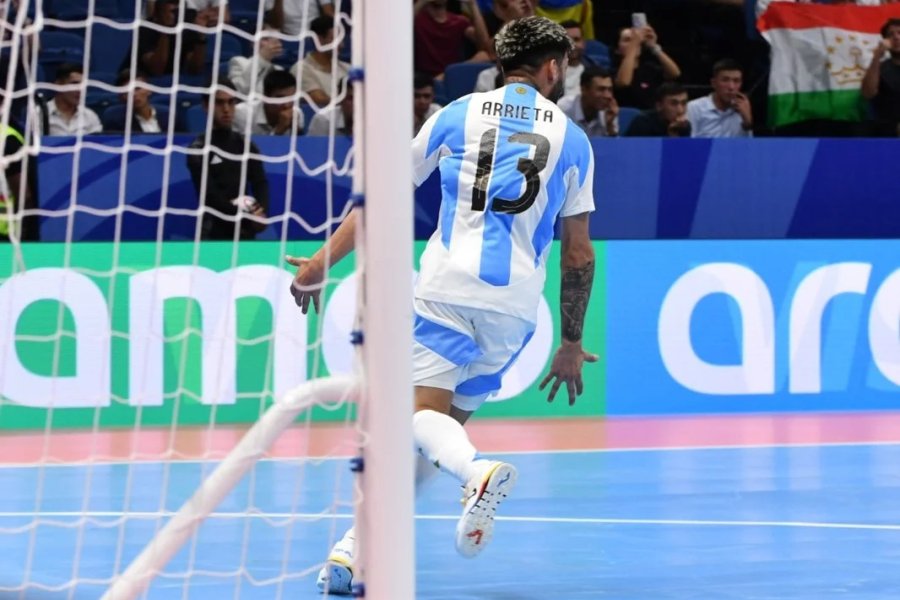 Futsal: Argentina le ganó a Ucrania en su estreno mundialista