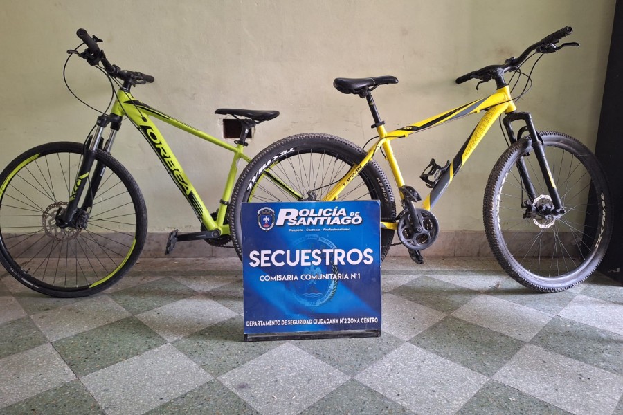 Lograron recuperar dos bicicletas que habían sido robadas ayer