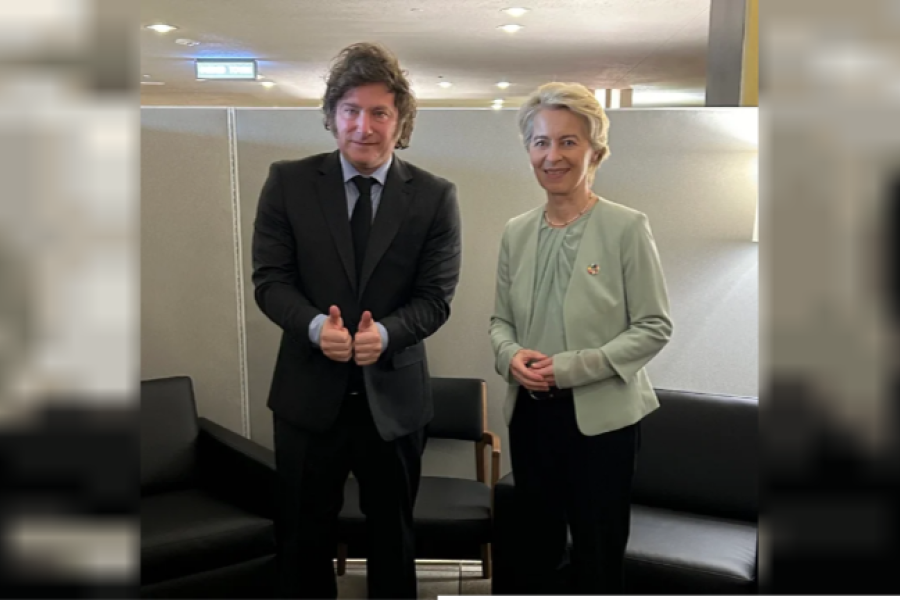 El mandatario se reunió con Ursula Von der Leyen para afianzar la relación entre la Unión Europea y el Mercosur