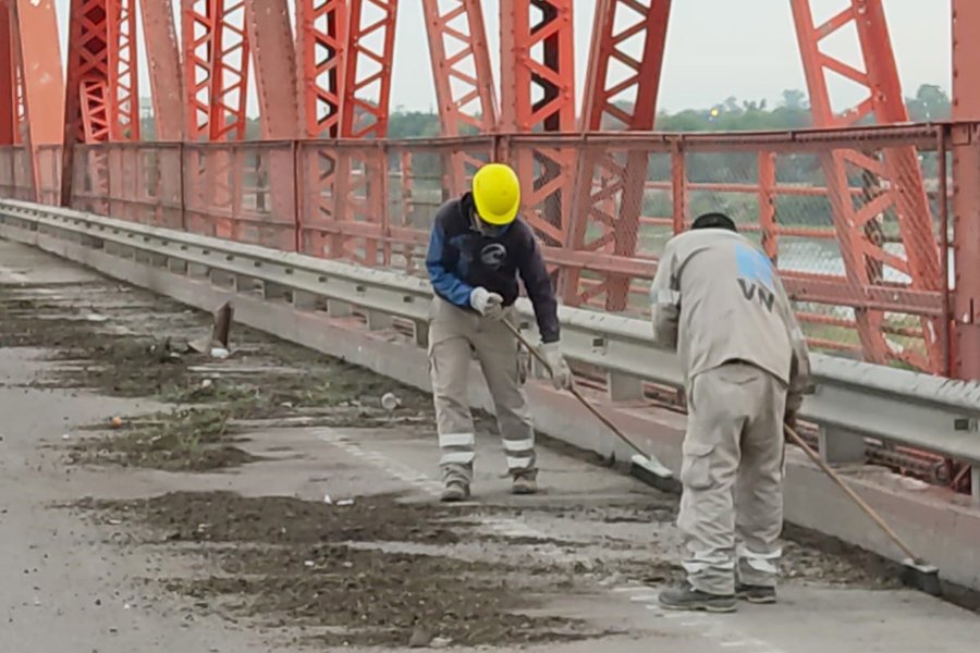 Este viernes, de 9 a 12, Vialidad Nacional realiza trabajos en el puente Carretero