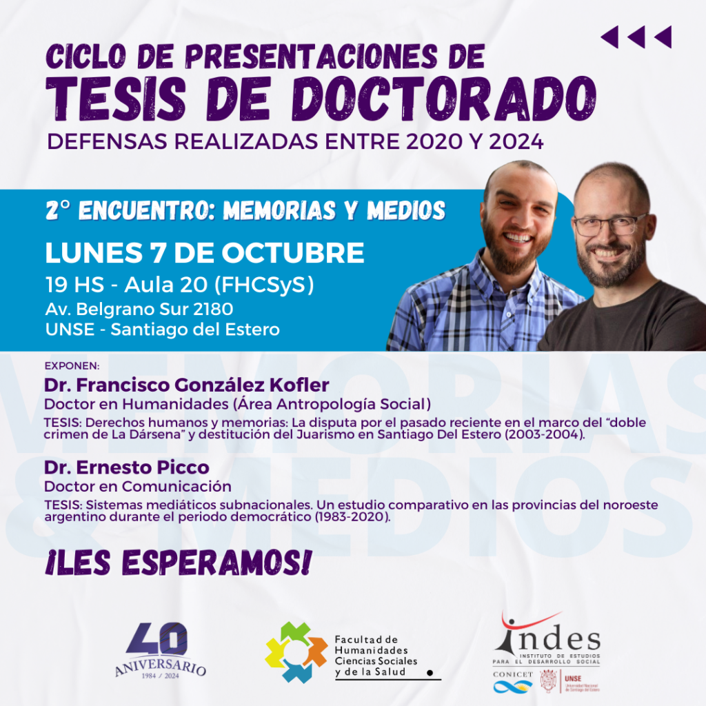 Ciclo de presentaciones de tesis de doctorado