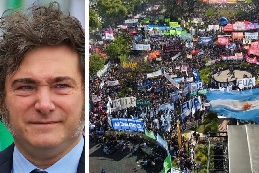 Tras la multitudinaria marcha, Milei vetó la Ley de Financiamiento Universitario