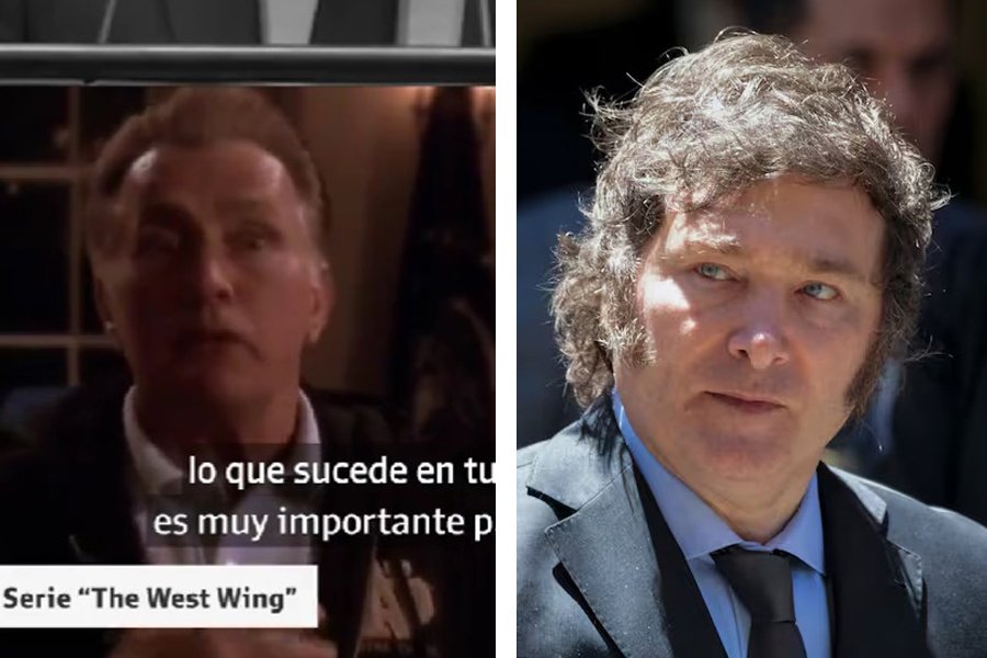 Ante la ONU, Milei plagió casi textual un discurso de la serie The West Wing