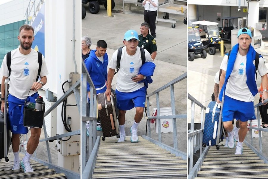 La selección argentina partió rumbo a Venezuela pese a las complicaciones por el huracán Milton