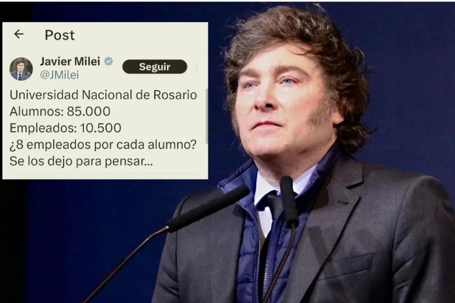 El Presidente hizo un posteo con un error matemático y lo condenaron en las redes