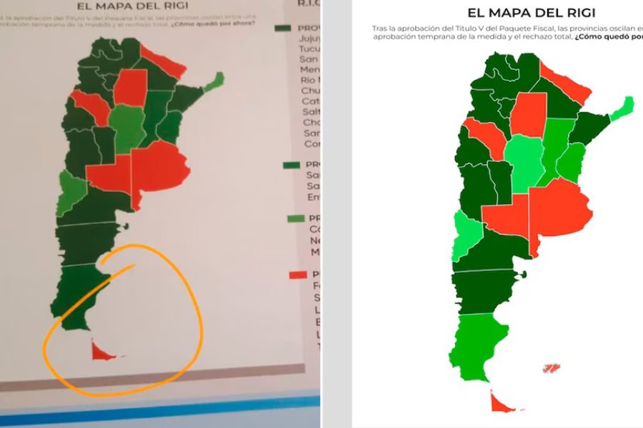 En un acto oficial de Casa Rosada dejaron fuera del mapa de la Argentina a las Islas Malvinas