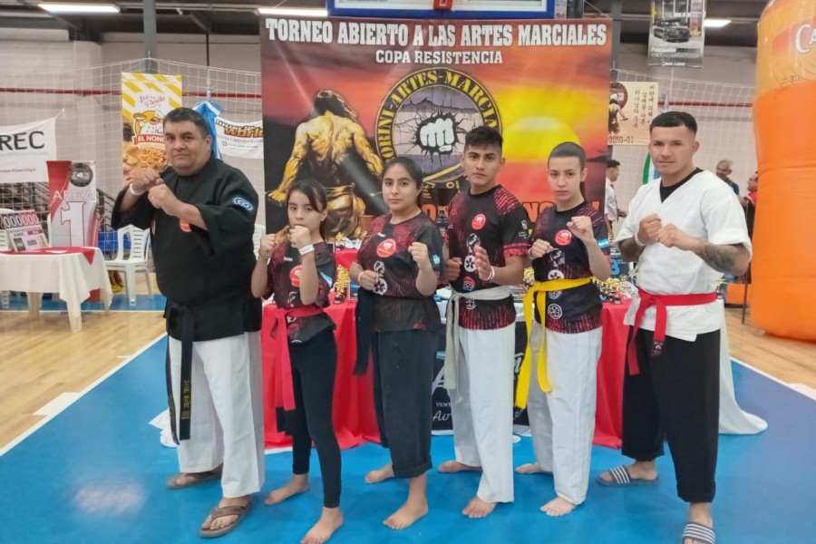 Destacada participación de alumnos de artes marciales en un torneo nacional en la provincia del Chaco