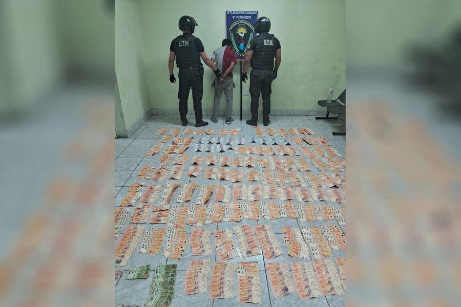 “Dealer” con $ 1.751.000 en la mochila, intentó robar comida en una despensa