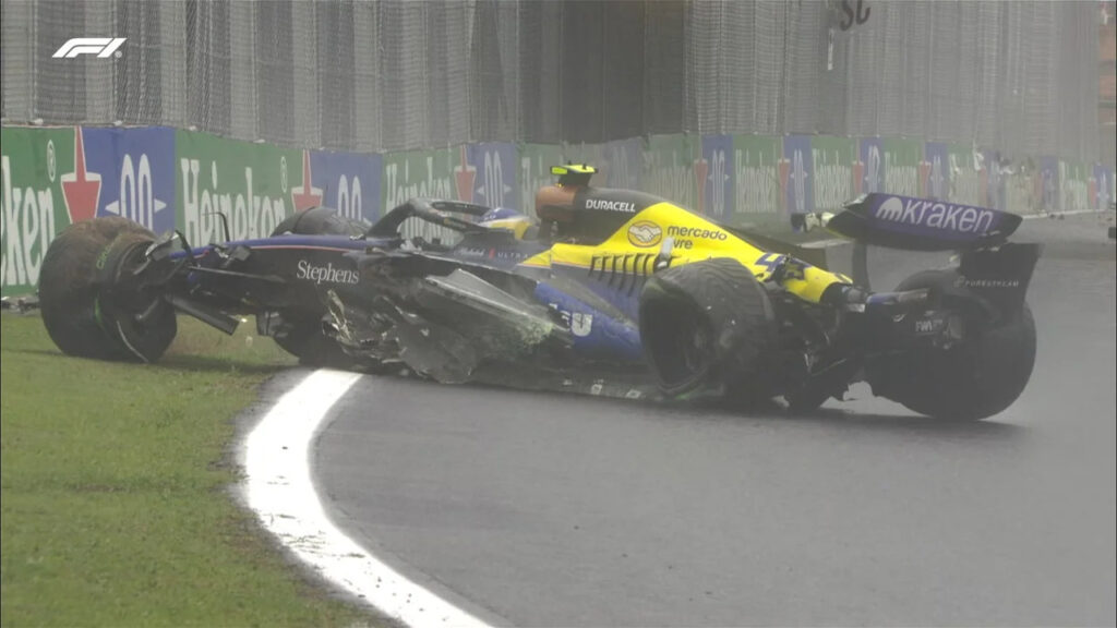 Colapinto y un grueso error que lo dejó fuera del Gran Premio de Brasil