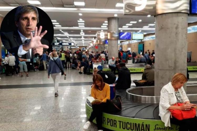 «Toto» Caputo anunció que echaron a 15 empleados de Intercargo por el paro en Aeroparque y Ezeiza