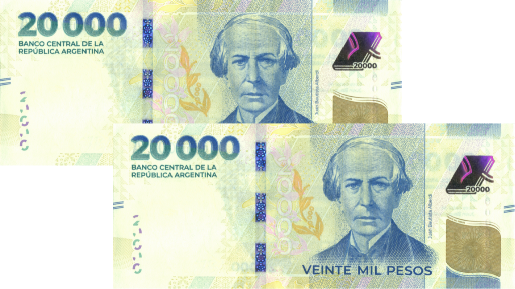 El Banco Central puso en circulación el nuevo billete de $20.000: cómo es y cuáles son sus medidas de seguridad