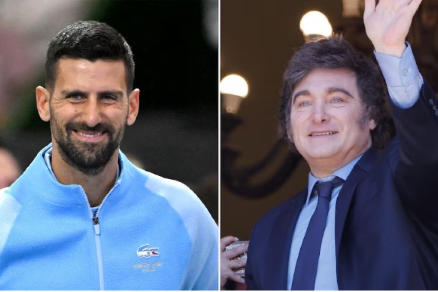 El tenista Novak Djokovic visitó al presidente Javier Milei en Olivos