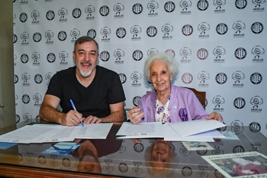 ATE y Abuelas de Plaza de Mayo firman histórico convenio a 41 años de la recuperación de la democracia