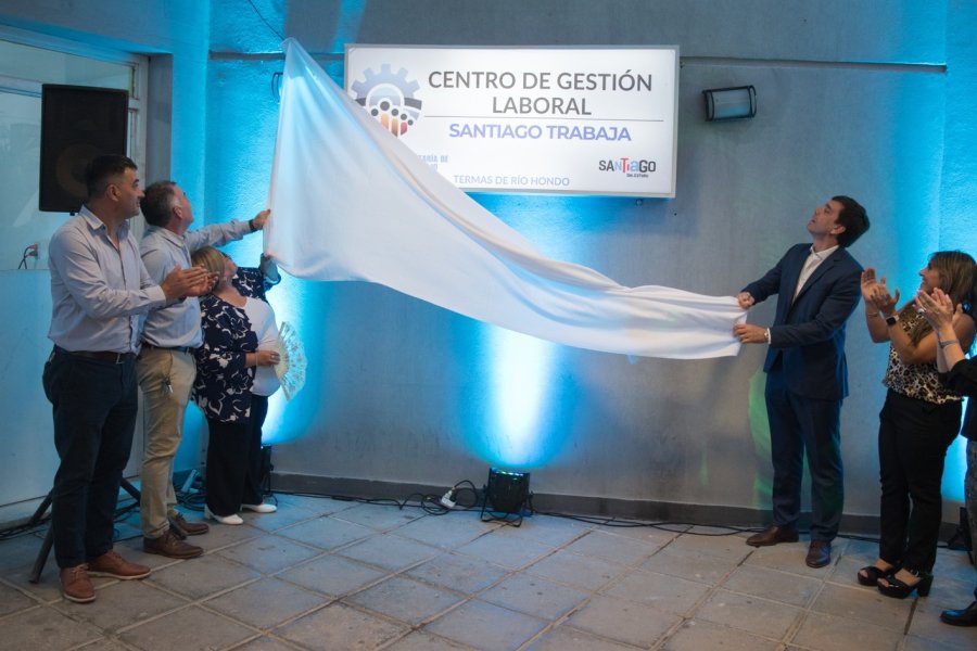 Inauguración del primer Centro de Gestión Laboral Santiago Trabaja en la ciudad ñ de Termas de Río Hondo