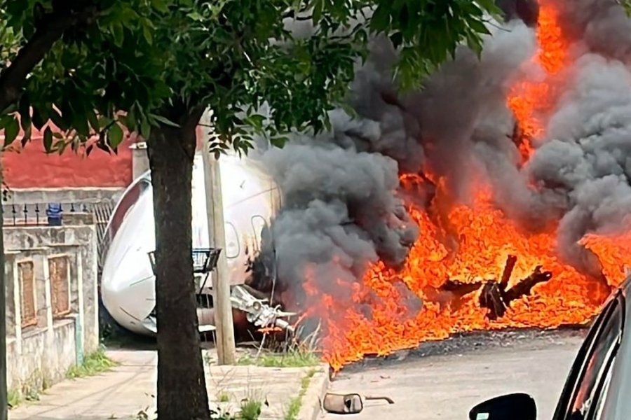 Avión privado de la familia Brito se despista e incendia al aterrizar, hay dos muertos