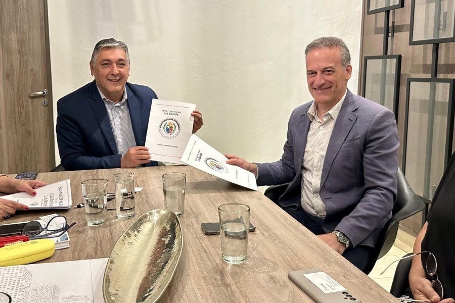 Nediani firmó un convenio para mejorar la conectividad móvil en La Banda