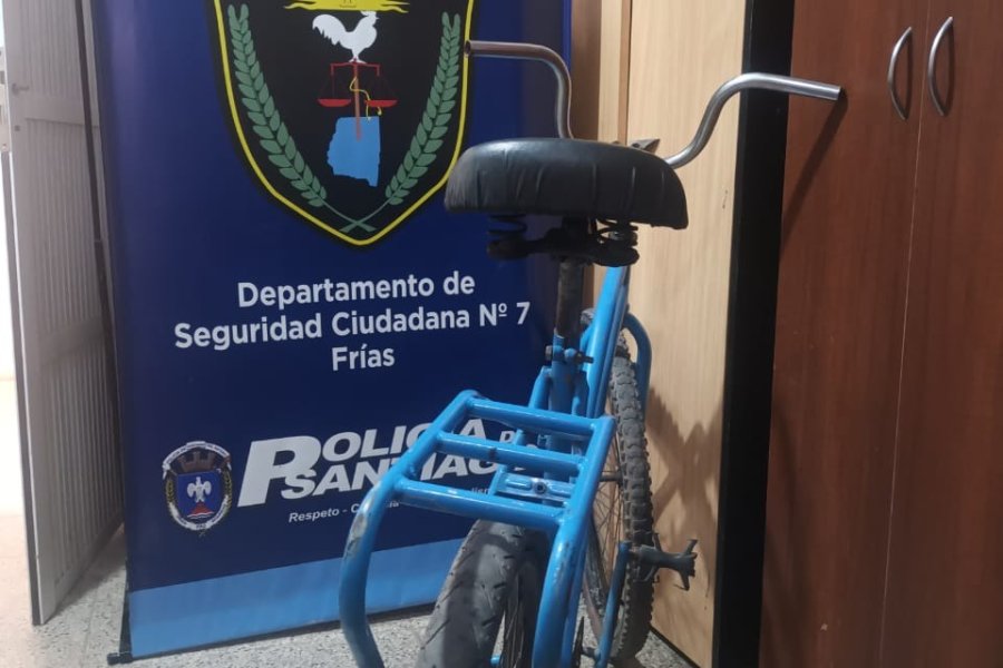 Recuperaron bicicleta robada tras investigación policial