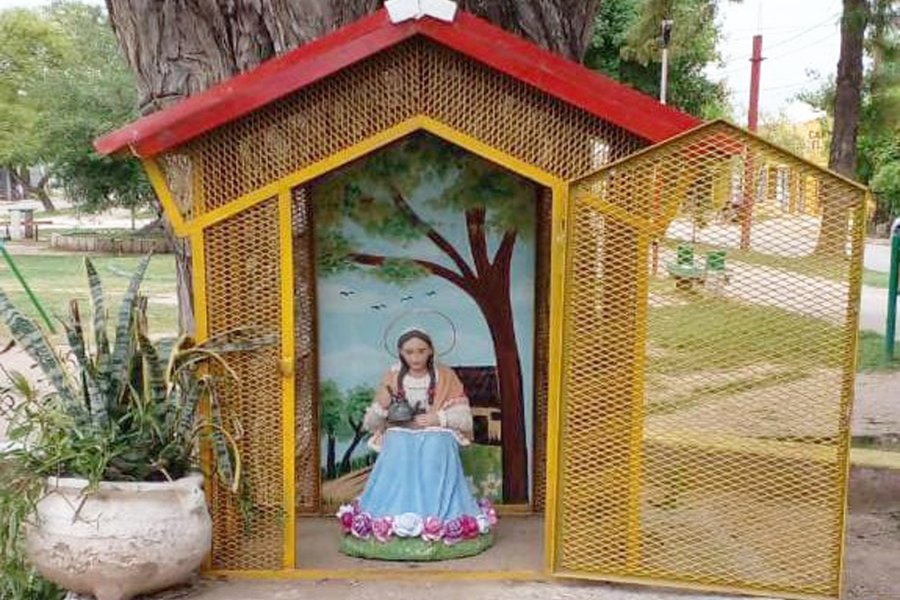 Añatuya: La imagen de la Virgen Gaucha está nuevamente en la plaza Zorrilandia