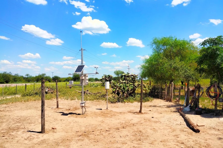 Instalan una estación meteorológica automática del INTA en Vaca Huañuna