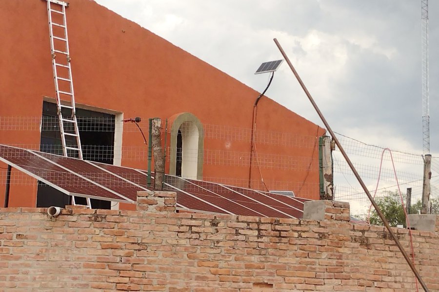 Colocaron paneles solares en la capilla de la Virgen de Huachana