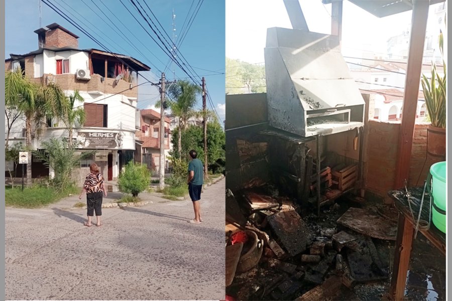 No apagó bien las brasas tras el asado y causó un incendio