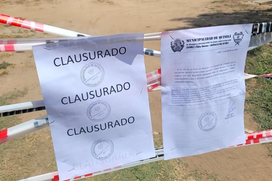 Quimilí: Clausuran un lavadero que no cumplía con normas municipales