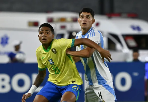 Argentina y Brasil igualaron 1-1 por el Sudamericano Sub-20: el título se define el domingo