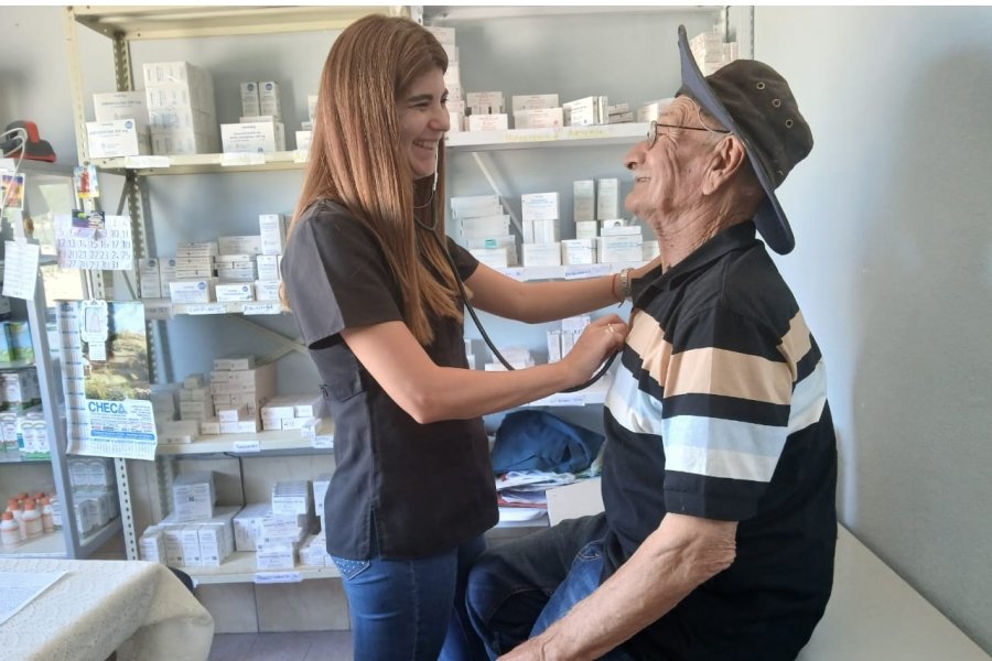 Gran trabajo del hospital de Los Telares en la posta de San Nicolás