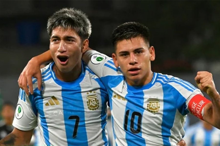 Argentina y Brasil se enfrentan por la punta del Sudamericano Sub-20