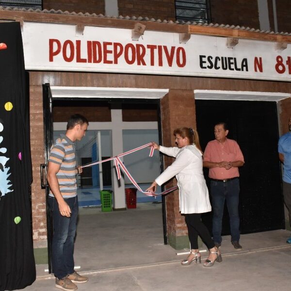Provincia y municipio concretaron mejoras en el polideportivo de la escuela 814 de Fernández