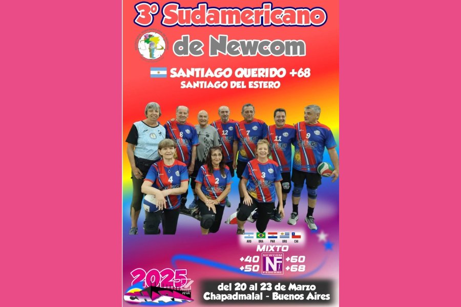 El seleccionado santiagueño de Newcom disputará el Campeonato Sudamericano