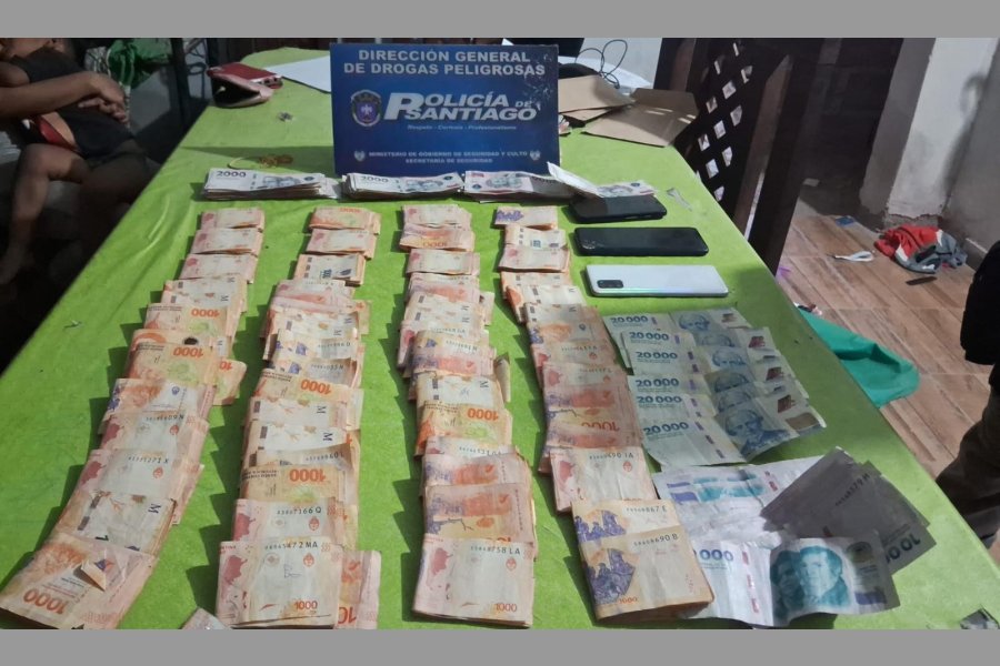 Narcomenudeo: Secuestran cocaína, marihuana y $ 1.350.000 en La Banda