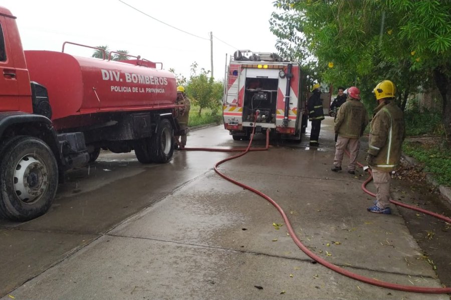 Incendio en vivienda del barrio Mariano Moreno